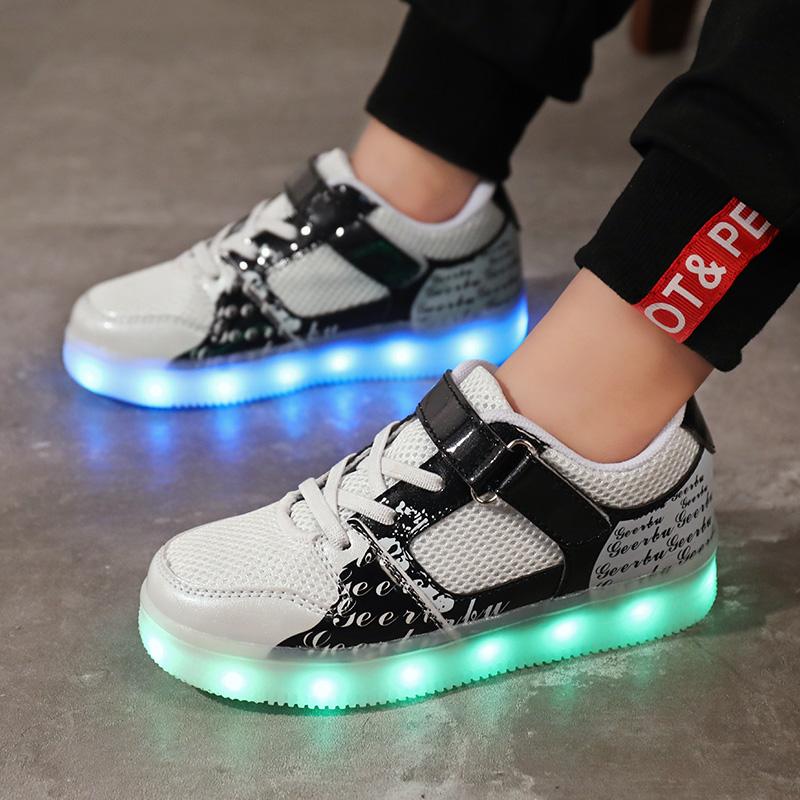 LED Light Up Low Top Sneakers - kids