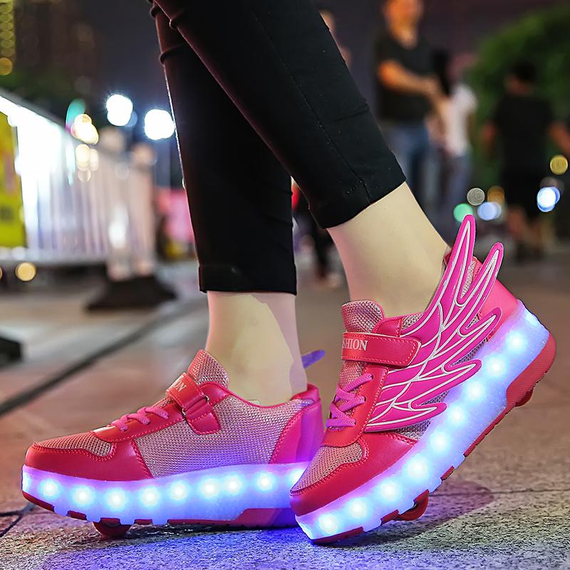 Roller Skates Shoes LED Light Up - kids