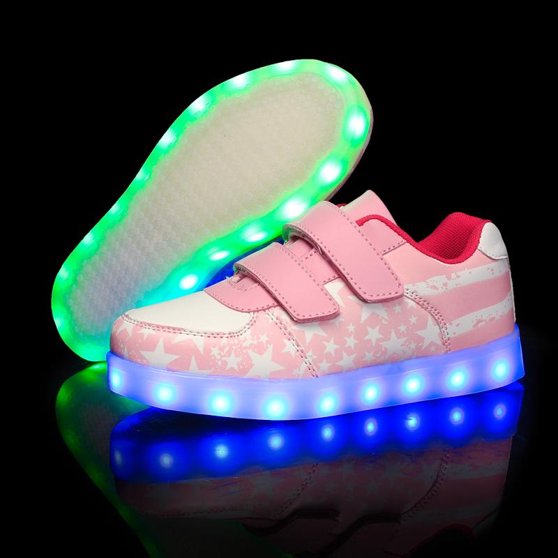 Led Light Up Shoes USB Charging - kids