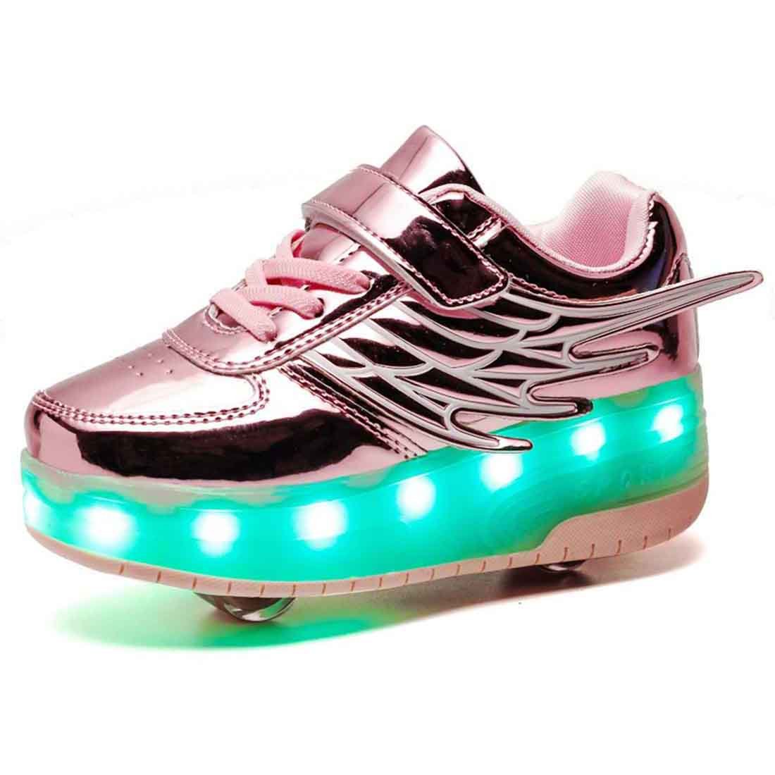 LED Rechargeable Kids Roller Skate Shoes - kids