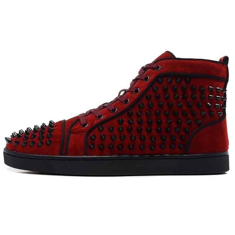 Spikes Exclusive High Top Leather Sneakers
